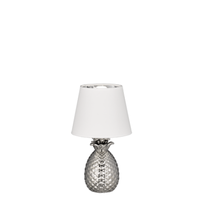Pineapple bordslampa silver